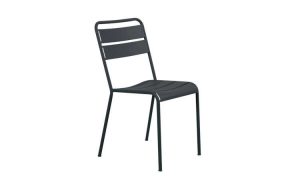 Twist, sedia in acciaio zincato per l'arredo giardino
