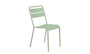 Twist, sedia in acciaio zincato per l'arredo giardino