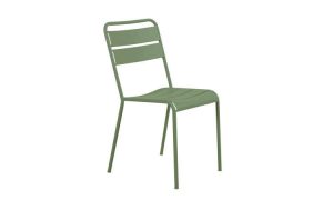 Twist, sedia in acciaio zincato per l'arredo giardino