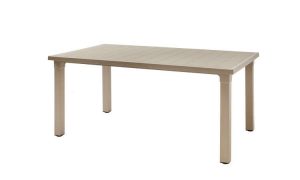 Ercole, tavolo da esterno con foro per ombrellone