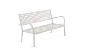 Alice, panca in metallo per l'arredo giardino