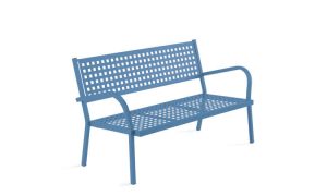 Alice, panca in metallo per l'arredo giardino