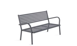 Alice, panca in metallo per l'arredo giardino