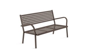Alice, panca in metallo per l'arredo giardino