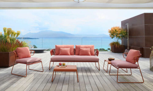 Lisa, divano due posti per l'arredo outdoor