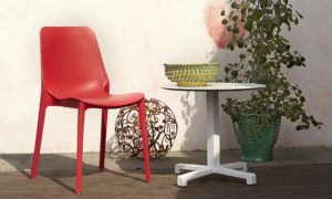 Ginevra, sedia moderna per l'arredo indoor e outdoor