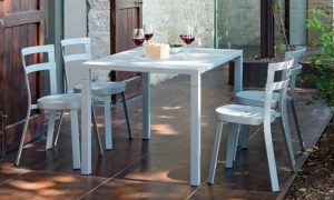 Nova, tavolo ristorante per l'arredo indoor e outdoor