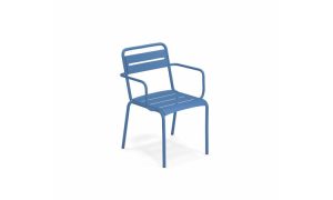 Star, sedia in alluminio per l'arredo giardino