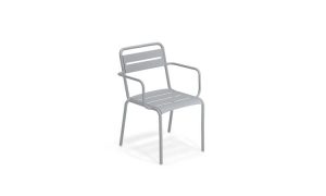 Star, sedia in alluminio per l'arredo giardino