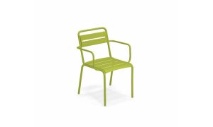 Star, sedia in alluminio per l'arredo giardino