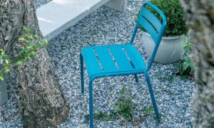 Star, sedia in alluminio per l'arredo giardino