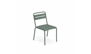 Star, sedia in alluminio per l'arredo giardino