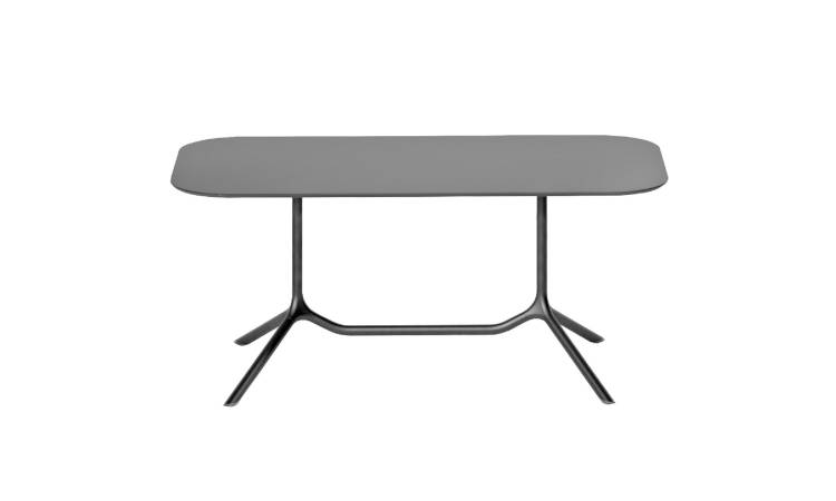 Tripé Doppio, tavolo moderno per l'arredo indoor e outdoor
