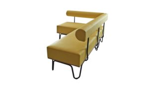 Leslie, seduta modulare moderna per l'arredo outdoor