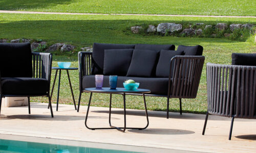 Daisy Rope, divano due e tre posti per l'arredo outdoor