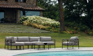 Miami, divano due posti per l'arredo giardino