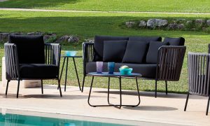 Daisy Rope, poltrona bassa per l'arredo outdoor