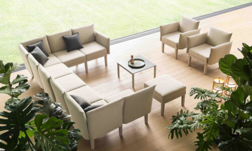 Conga, divano contract per l'arredo indoor e outdoor