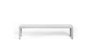 Rio Bench Alu, panca moderna per l'arredo outdoor