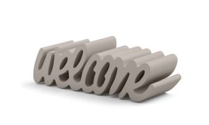 Welcome, panca moderna per l'arredo outdoor
