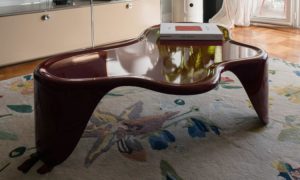 Sloth, tavolino basso moderno per ambienti indoor e outdoor