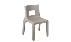 Eos, sedia moderna impilabile per l'arredo indoor e outdoor