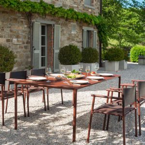 Terramare, poltroncina con braccioli per l'arredo outdoor