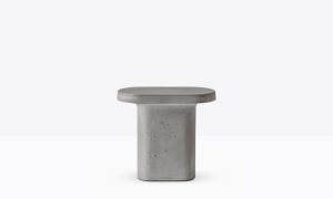 Caementum, tavolino a base centrale per l'arredo outdoor