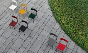 C1, sedia moderna per l'arredo indoor e outdoor