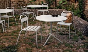 Stecca, sedia da giardino impilabile