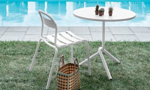 Stecca, sedia da giardino impilabile