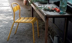 Stecca, sedia da giardino impilabile