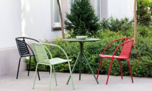 Speedy, sedia con braccioli per l'arredo giardino