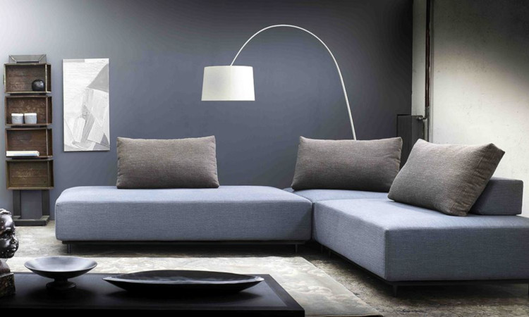 Eala, divano moderno per l'arredo di spazi interni