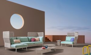 Reva Cocoon, divano moderno per l'arredo indoor e outdoor