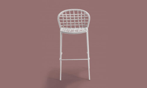 Sanella, sgabello moderno per l'arredo indoor e outdoor