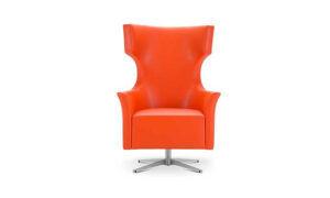 Kari, poltrona moderna girevole per l'arredo indoor
