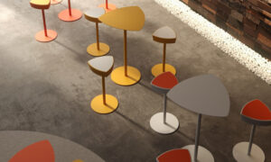 Kensho, sgabello moderno per l'arredo indoor
