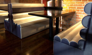 Lou, divano modulare imbottito per l'arredo indoor