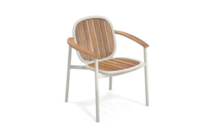 Twins, sedia in legno per l'arredo giardino