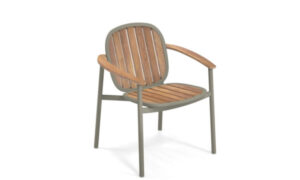 Twins, sedia in legno per l'arredo giardino