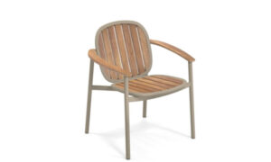 Twins, sedia in legno per l'arredo giardino