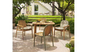 Twins, sedia in legno per l'arredo giardino