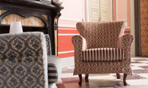070, poltrona relax dallo stile classico