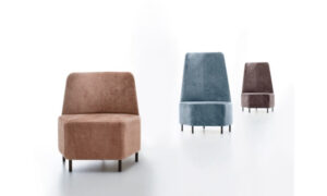 Up, poltrona senza braccioli per l'arredo indoor
