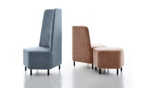 Up, poltrona senza braccioli per l'arredo indoor