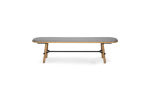 Record bench, panca moderna per l'arredo outdoor