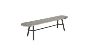Record bench, panca moderna per l'arredo outdoor