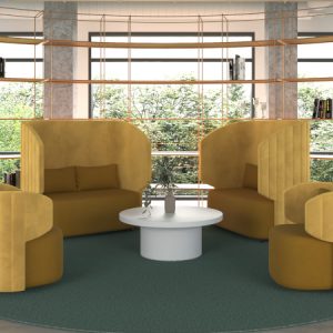 Maji, divano moderno due posti per l'arredo indoor