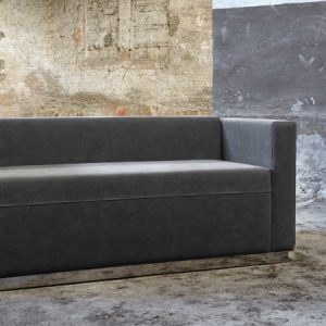 Quincy, divano imbottito, due posti per l'arredo indoor